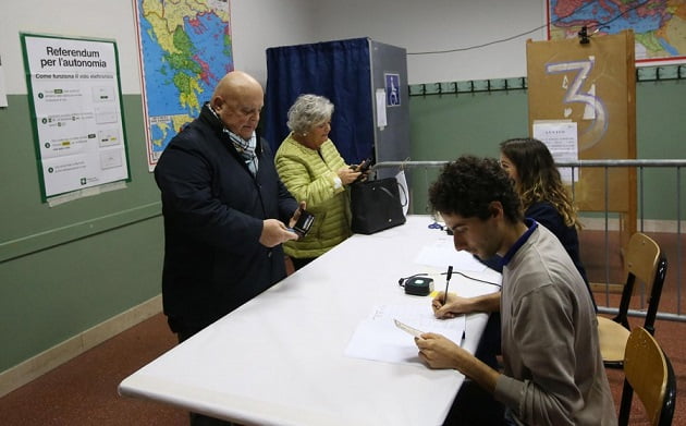 Έτοιμη για διαπραγμάτευση η Ιταλική κυβέρνηση μετά το δημοψήφισμα σε Βένετο και Λομβαρδία