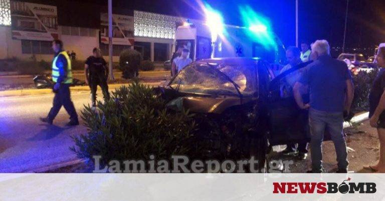 Λαμία: Σοβαρό τροχαίο με δύο τραυματίες στην είσοδο της πόλης