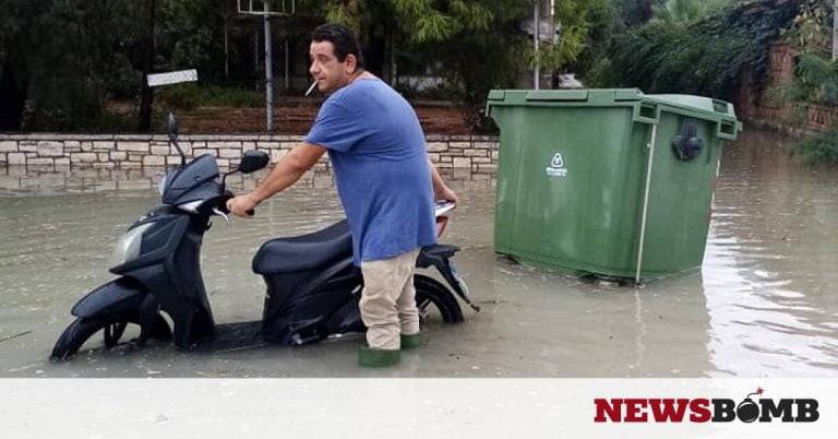 Κακοκαιρία «Ιανός»: Στη δίνη του κυκλώνα η Πάτρα: Σε λίμνη έχει μετατραπεί κεντρικός δρόμος στο Ρίο