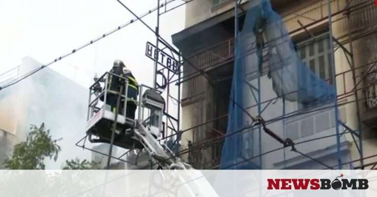 Φωτιά στον Κολωνό: Καίει από τα ξημερώματα – Επεκτάθηκε και σε δεύτερο κτήριο