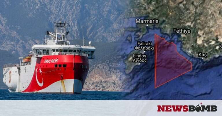 Oruc Reis: Η Ελλάδα απαντά με αντιNavtex στην τουρκική Navtex σε Ρόδο και Καστελόριζο