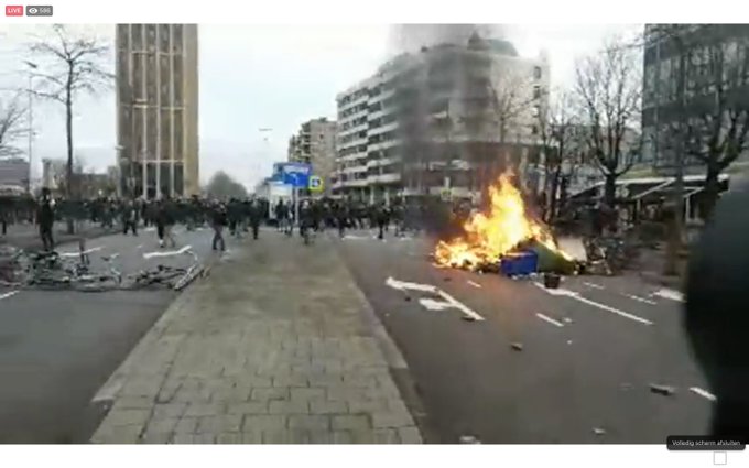 Ολλανδία: Διαδηλώσεις και συγκρούσεις για την απαγόρευση κυκλοφορίας – OTA VOICE
