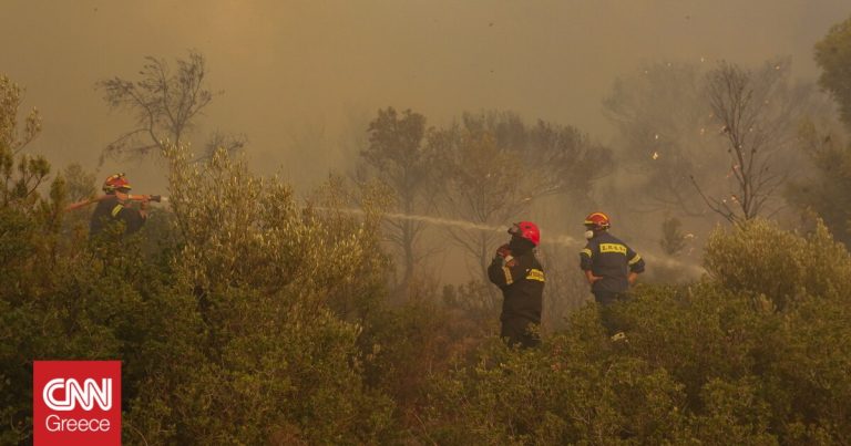 Φωτιά στην Πάρνηθα: Πώς θα εξελιχθούν οι άνεμοι στην Αττική