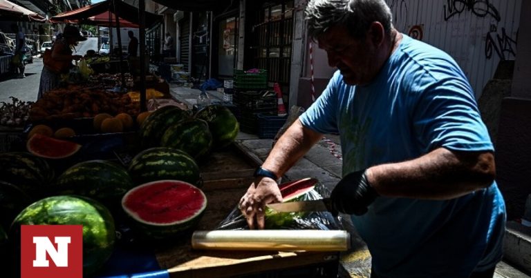 Μειωμένη η κίνηση στις λαϊκές αγορές – Στα ύψη το κόστος παραγωγής λόγω καύσωνα