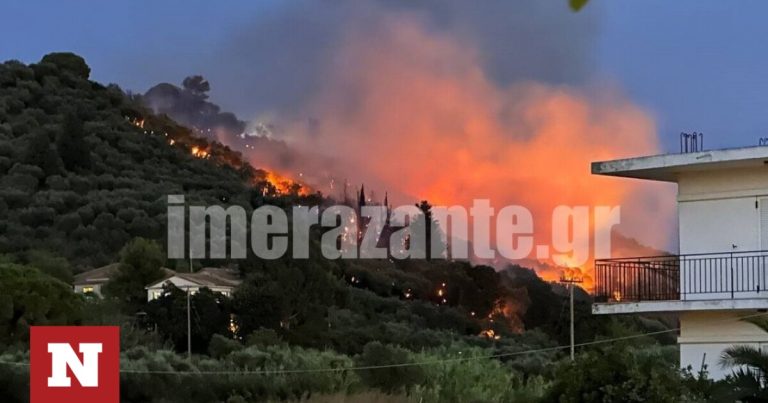 Φωτιά στη Ζάκυνθο: Υπό έλεγχο η πυρκαγιά στο Τσιλιβί – Σε επιφυλακή οι δυνάμεις