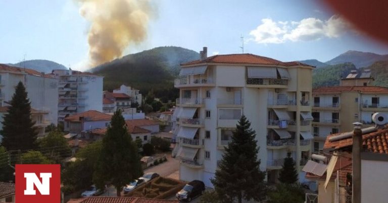 Φωτιά στον Άγιο Βλάση Τρίπολης – Εναέρια μέσα στο σημείο