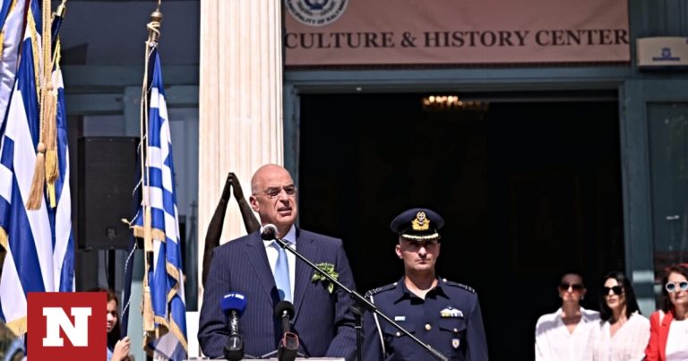 Ο Νίκος Δένδιας επισκέφθηκε την Κάλυμνο – Παρέστη στην 199η επέτειο της ναυμαχίας του Γέροντα