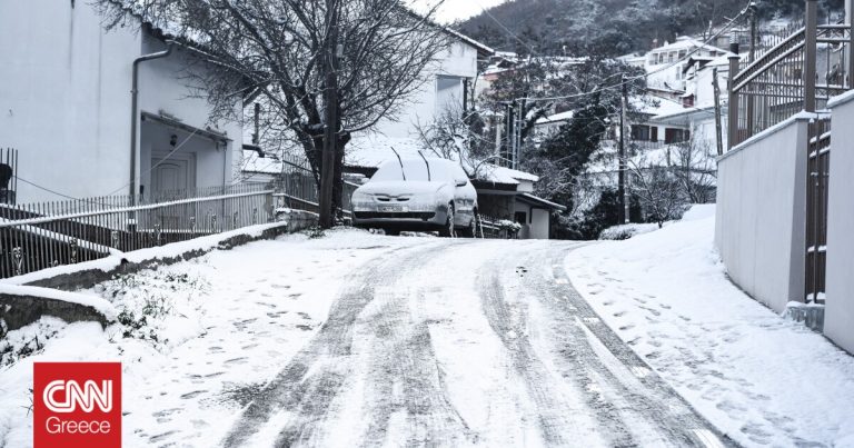 Κακοκαιρία: Καλυμμένη με χιόνια η Δυτική Μακεδονία – Δορυφορική εικόνα