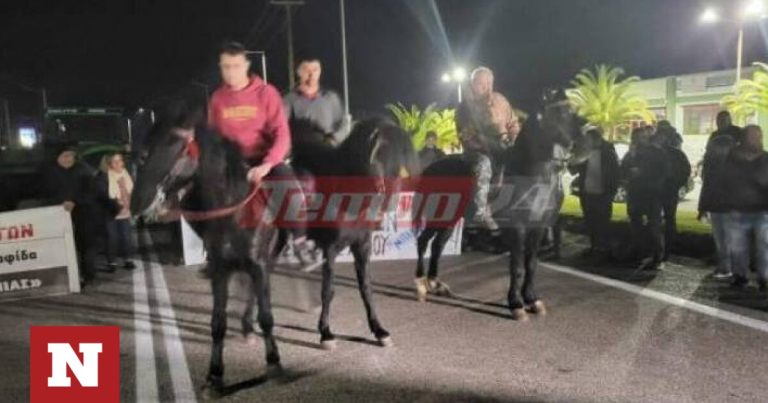 Αγρότες: Μπλόκο με… άλογα στην Αιγιάλειας – Έρχεται κλείσιμο Εθνικών Οδών α λα Γαλλία