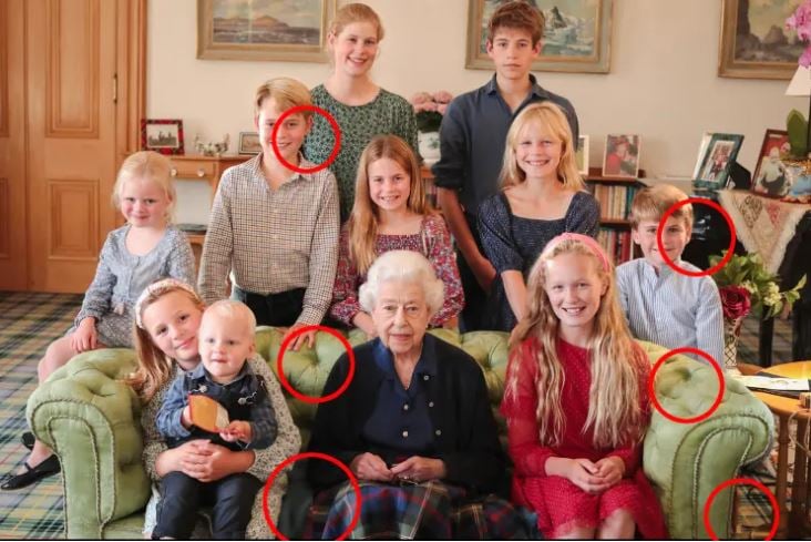 Η Κέιτ Μίντλετον είχε κάνει και στο παρελθόν photoshop: Η φωτογραφία της Βασίλισσας Ελισάβετ Β’ με τα εγγόνια της άλλαξε «ψηφιακά»
