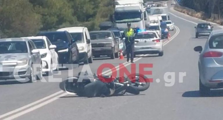 Κρήτη: Νεκρή σε τροχαίο 51χρονη οδηγός μηχανής – Εικόνες από το σημείο του δυστυχήματος